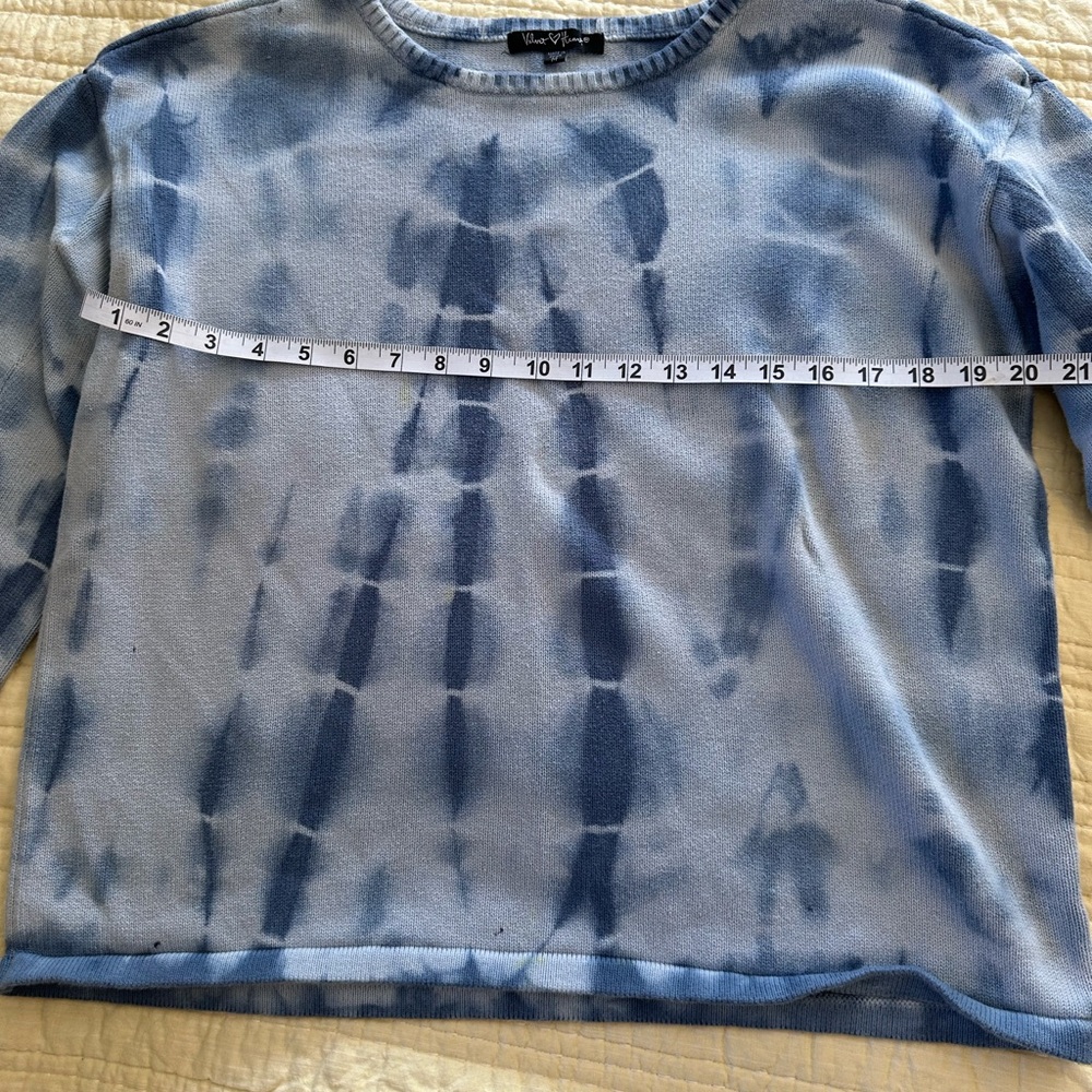 Blue Velvet Heart 💙 Tie-Dye Sweater Medium - Picture 4 of 5